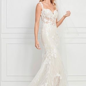 New Wtoo Watters Patricia Bridal Dress Size 10